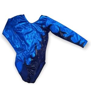 Melody Blue Flame Gymnastics Leotard